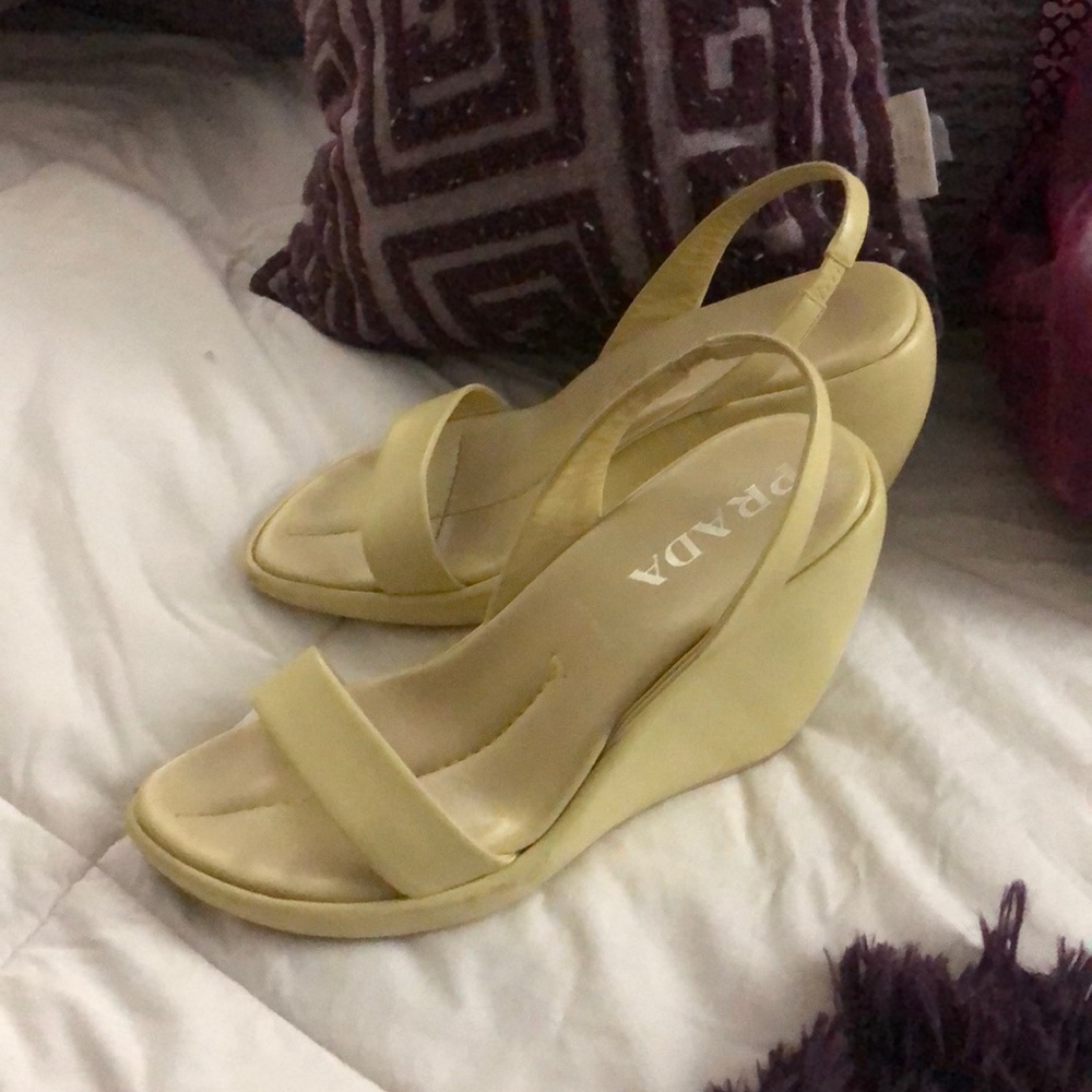 Prada wedges